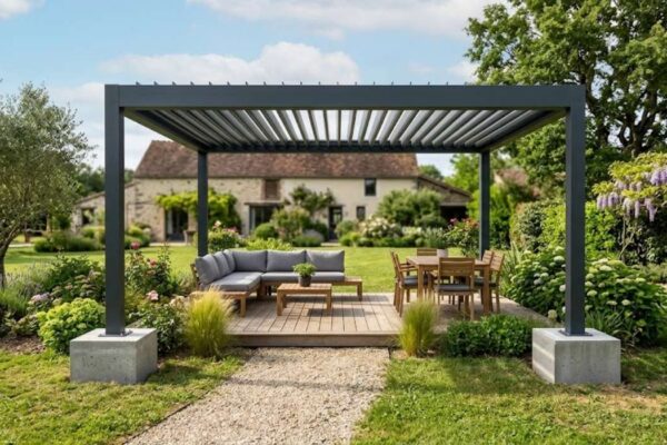 comment fixer une pergola dans la terre